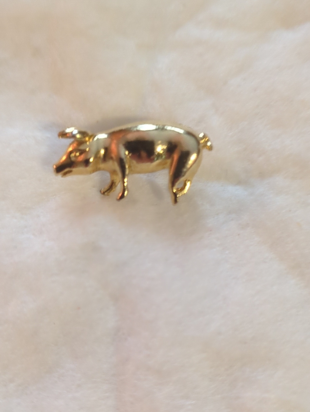 Vintage Gold Pig Pin Lapel Pin